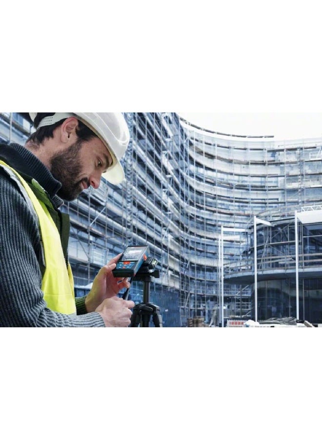 بوش GLM 150-27 C جهاز قياس ليزر احترافي بشاشة عرض IPS باللونين الأسود والأزرق 4 x 7 x 14 ملم 0 601 072 Z00 - Image 4